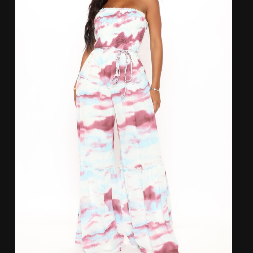 Fashion Nova Tie Dye Jumpsuit